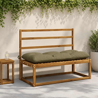 vidaXL Bänk kudde VIANEN 100% Polyester Olivgrön 110 x 50 x 12 cm