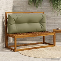 vidaXL Pallryggkudde VIANEN 100% Polyester Olivgrön 120 x 50 x 12 cm