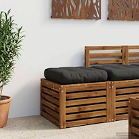 vidaXL 1-delad Sittdyna VIANEN 100% Polyester Svart 40 x 40 x 12 cm