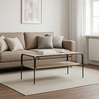 vidaXL Sidobord Sonoma-ek 100 x 50 x 46 cm Konstruerat trä