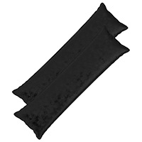 vidaXL Kuddöverdrag 2 st HOUTEN Svart 40 x 145 cm Flanell