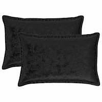 vidaXL Kuddöverdrag 2 st HOUTEN Svart 40 x 60 cm Flanell