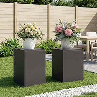 vidaXL Växtställ 2 pcs Svart 30 x 30 x 40 cm Stål