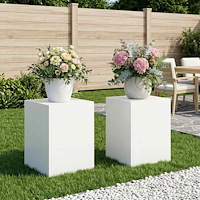 vidaXL Växtställ 2 pcs Vit 30 x 30 x 40 cm Stål