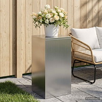 vidaXL Växtställ Silver 30 x 30 x 60 cm Stål