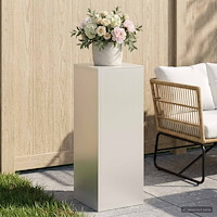 vidaXL Växtställ Vit 30 x 30 x 80 cm Stål