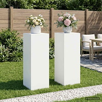 vidaXL Växtställ 2 pcs Vit 30 x 30 x 80 cm Stål