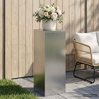 vidaXL Växtställ Silver 30 x 30 x 80 cm Stål