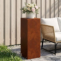 vidaXL Växtställ Rostig 30 x 30 x 80 cm Väderbeständig stål