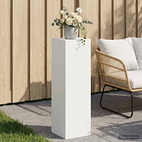 vidaXL Växtställ Vit 30 x 30 x 100 cm Stål