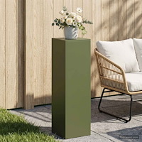 vidaXL Växtställ Olivgrön 30 x 30 x 100 cm Väderbeständig stål