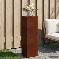 vidaXL Växtställ Rostig 30 x 30 x 100 cm Väderbeständig stål