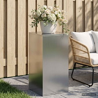 vidaXL Växtställ Silver 40 x 40 x 80 cm Stål