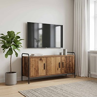 vidaXL TV-skåp 79,5 x 33 x 50 cm Gammalt trä Konstruerat trä