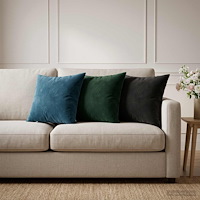 vidaXL Kuddöverdrag 6 st HEERLEN Blå 40 x 40 cm Sammet