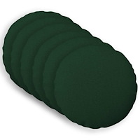vidaXL Kuddöverdrag 6 st HEERLEN Mörkgrön Diam. 30 cm Tyg