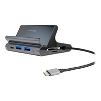 4smarts 4smarts 7in1 Hub - dockningsstation + surfplatteställ - USB-C - 7-slot - HDMI - 1GbE