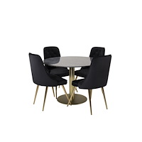 Venture Home Estelle Matbord med Velvet Deluxe Stolarna