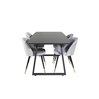 Venture Home Inca Matbord med Velvet Stolarna