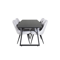 Venture Home Inca Matbord med Velvet Deluxe Stolarna