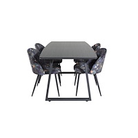 Venture Home Inca Matbord med Velvet Stolarna