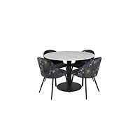 Venture Home Estelle Matbord med Velvet Stolarna
