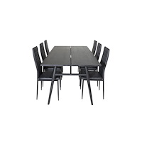 Venture Home Sleek Matbord med Slim Stolarna