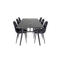 Venture Home Sleek Matbord med Polar Stolarna