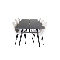 Venture Home Sleek Matbord med Polar Stolarna