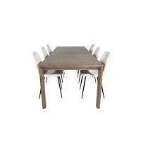Venture Home Slider Matbord med Polar Stolarna
