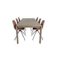 Venture Home Slider Matbord med Polar Stolarna