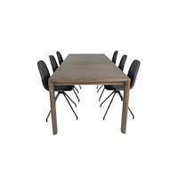 Venture Home Slider Matbord med Polar Stolarna