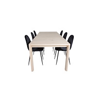 Venture Home Slider Matbord med Polar Stolarna