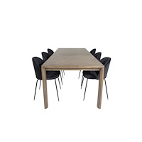 Venture Home Slider Matbord med Wrinkles Stolarna
