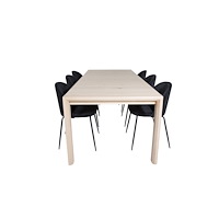 Venture Home Slider Matbord med Wrinkles Stolarna