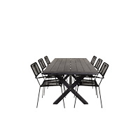 Venture Home Rives Matbord med Lindos Stolarna