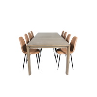 Venture Home Slider Matbord med Polar Stolarna