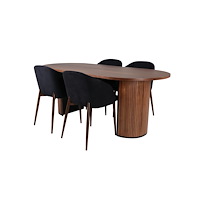 Venture Home Bianca Matbord med Arch Stolarna