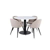 Venture Home Estelle Matbord med Velvet Stolarna