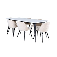 Venture Home Jimmy Matbord med Velvet Stolarna