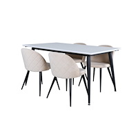 Venture Home Jimmy Matbord med Velvet Stolarna