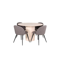 Venture Home Bianca Matbord med Velvet Stolarna