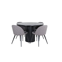 Venture Home Bianca Matbord med Velvet Stolarna