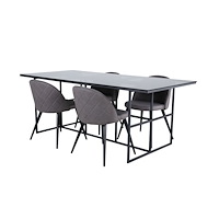 Venture Home Leif Matbord med Velvet Stolarna