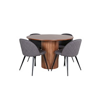 Venture Home Bianca Matbord med Velvet Stolarna