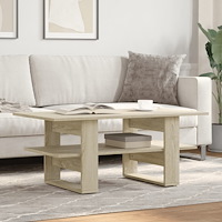 vidaXL Soffbord sonoma-ek 102x55x42 cm konstruerat trä