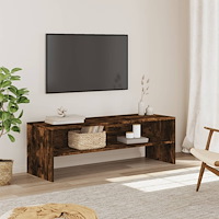 vidaXL Tv-bänk rökfärgad ek 120x40x40 cm konstruerat trä