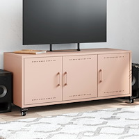 vidaXL Tv-bänk rosa 100,5x39x43,5 cm stål