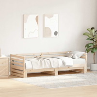 vidaXL Dagbädd med utdragssäng utan madrass 80x200 cm