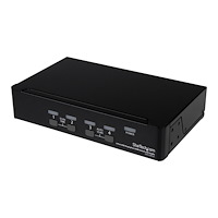 StarTech.com StarTech.com USB DisplayPort KVM-switch med 4 portar och audio - omkopplare för tangentbord/video/mus/ljud/USB - 4 porta...
